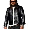 Jason Momoa CinemaCon Black Leather Jacket