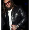 Jason Momoa CinemaCon Black Leather Jacket for sale
