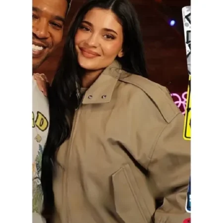 Kylie Jenner Kid Cudi Podcast Bomber Jacket