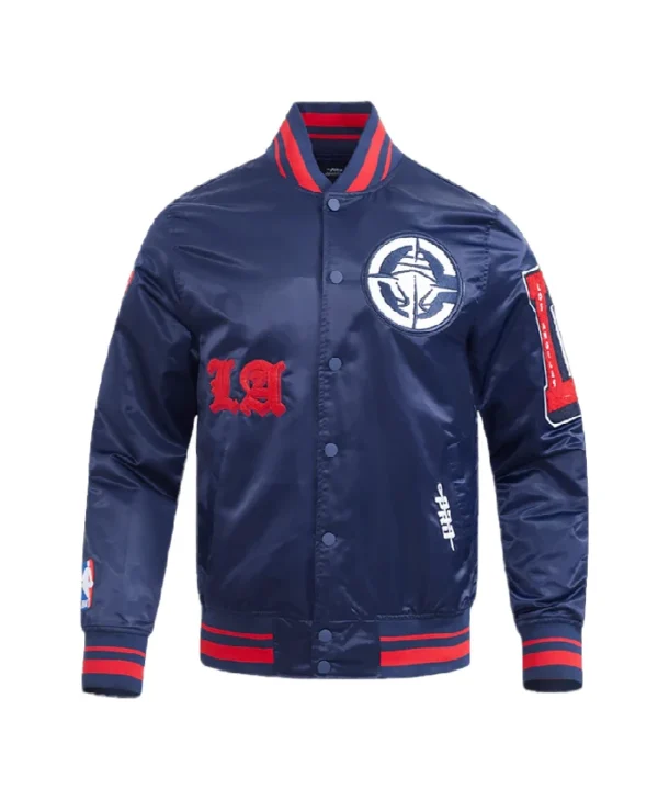 LA Clippers Classic Old English Rib Jacket