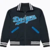 LA Dodgers Batting Practice Black Full Zip Jacket