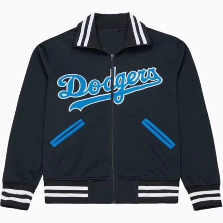 LA Dodgers Batting Practice Black Full Zip Jacket