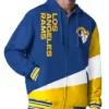LA Rams Color Block Full-Zip Hooded Jacket