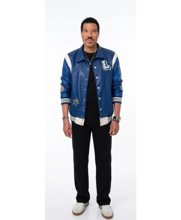 Lionel Richie American Idol 2026 Blue Varsity Jacket For Sale