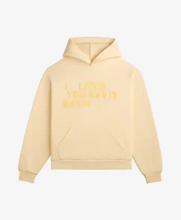 Lonely Ghost I Love You Say It Back yellow Hoodie