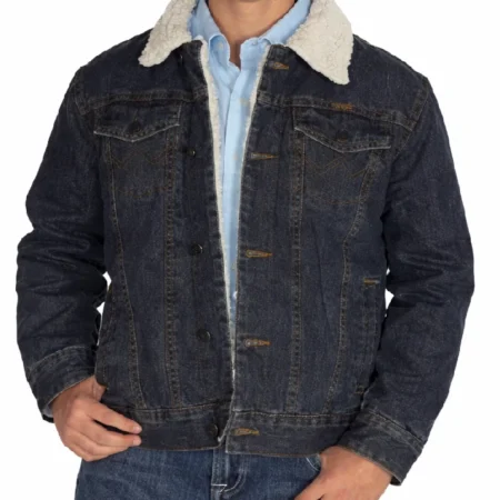 Marshals Tate Dutton Sherpa Denim Jacket Shop Now