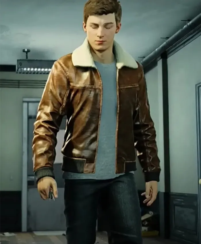 Marvel Spider-Man 2 Peter Parker Brown Jacket