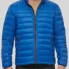 Men Winter Puffer Blue Jacket