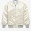 Metallic CreamHarry Style Bomber Jacket