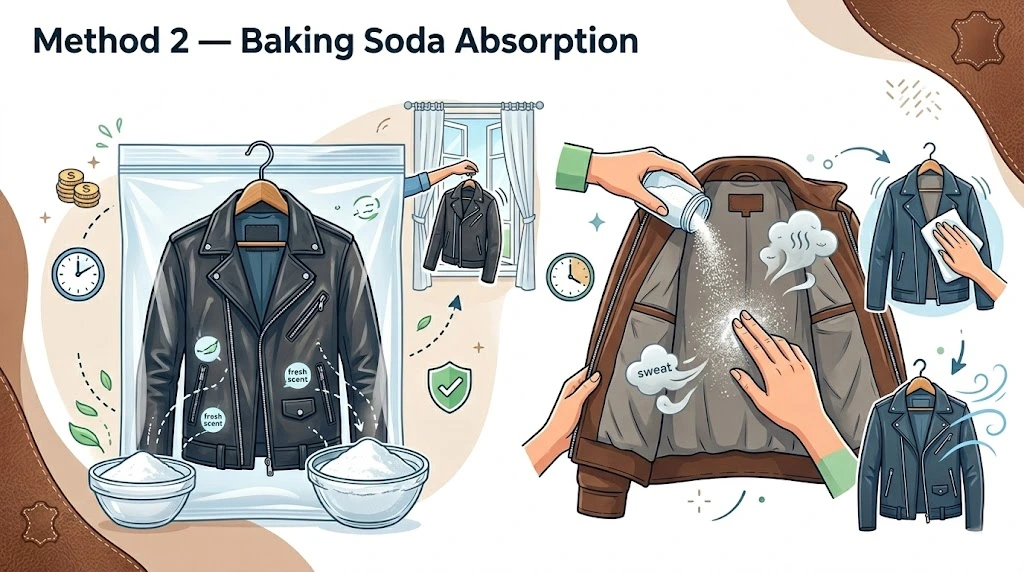 Method 2 — Baking Soda Absorption