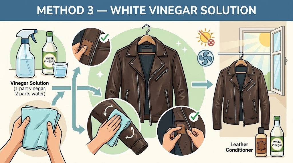 Method 3 — White Vinegar Solution
