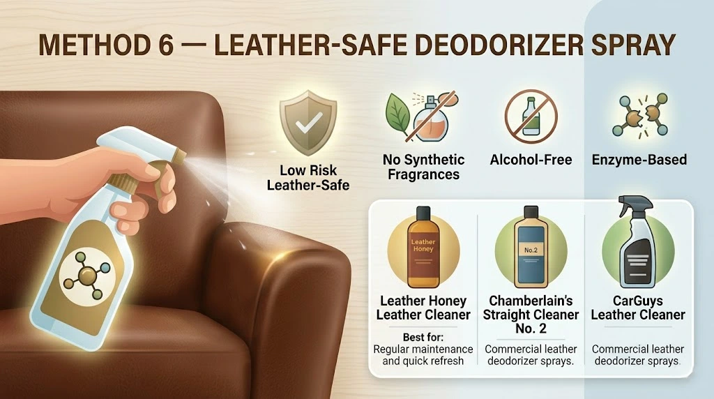 Method 6 — Leather-Safe Deodorizer Spray