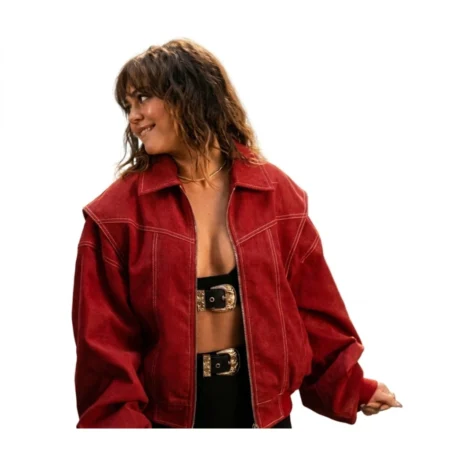 Mika Abdalla Off Campus 2026 Red Cotton Jacket