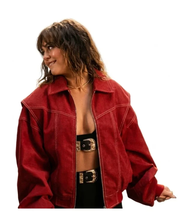 Mika Abdalla Off Campus 2026 Red Cotton Jacket