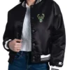 Milwaukee Bucks Printed Logo Varsity Jacket