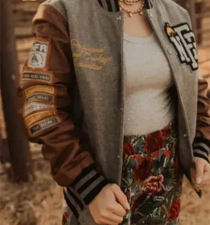 NFR Rodeo Las Vegas 2024 Varsity Bomber Jacket