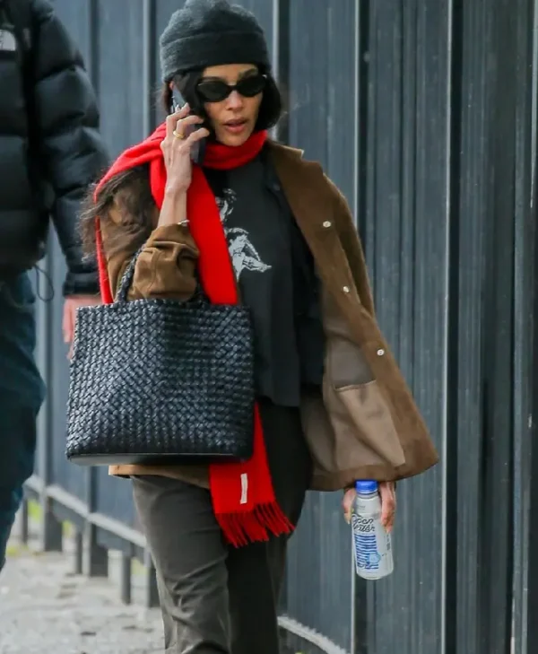 NYC 2026 Zoe Kravitz Brown Jacket For Sale