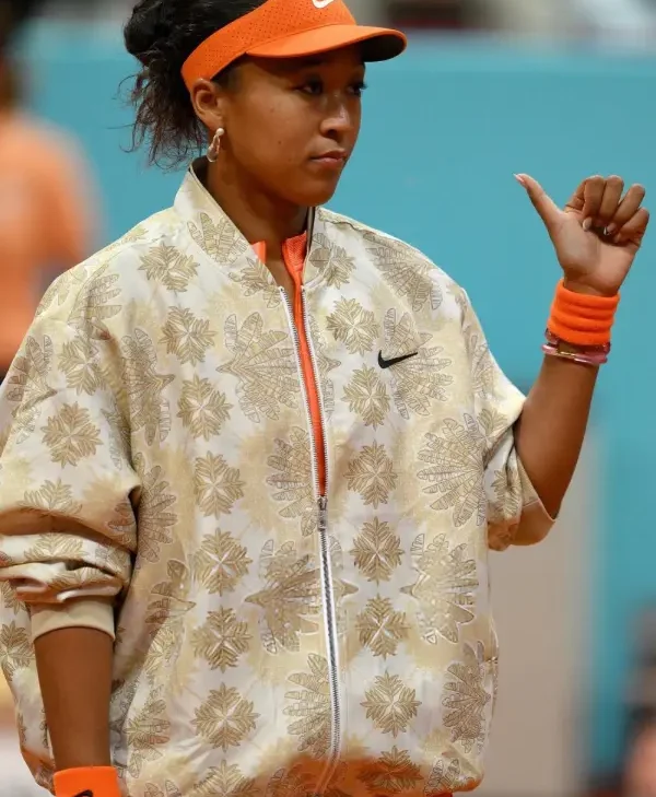 Naomi Osaka Gold Nike Bomber Jacket For Sale
