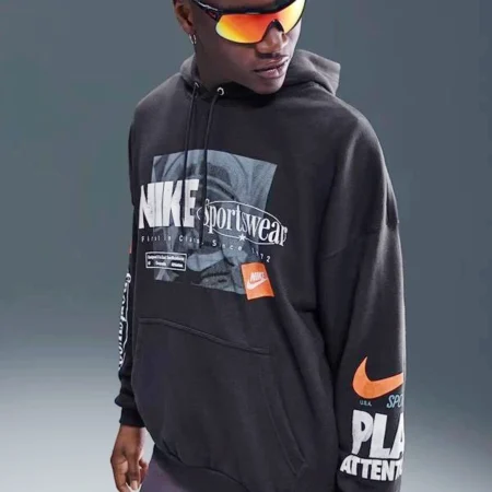 Nike Club Men’s Oversized French Terry Pullover Hoodie