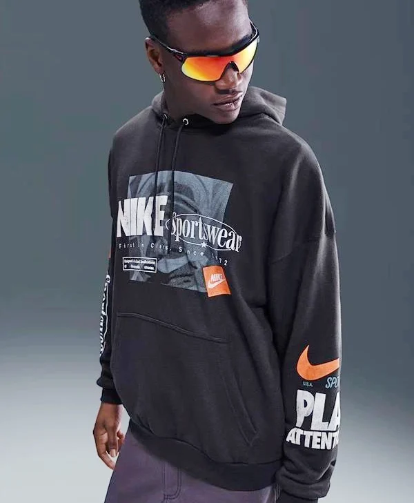 Nike Club Men’s Oversized French Terry Pullover Hoodie