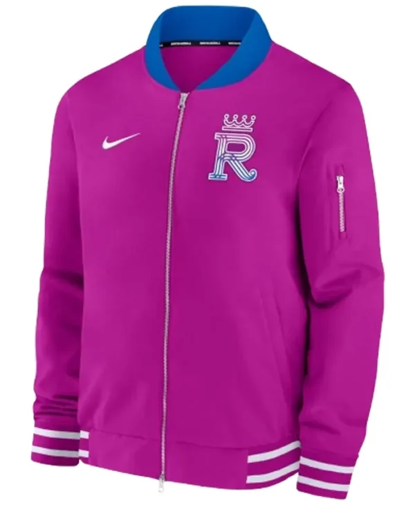 Nike Kansas City Royals Purple 2026 City Connect Bomber Jacket For Sale