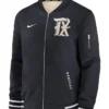 Nike Texas Rangers City Connect Black Bomber Jacket