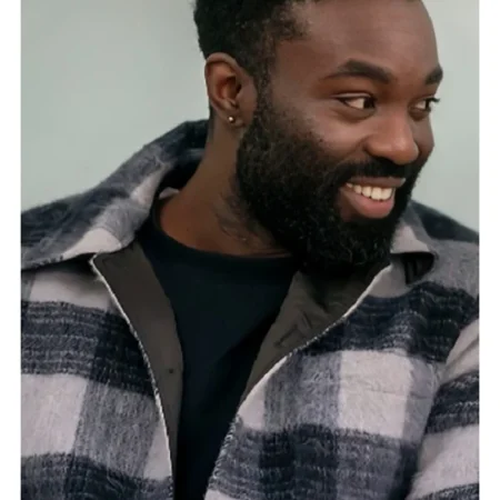 Paapa Essiedu Babies S01 Black Checkered Jacket