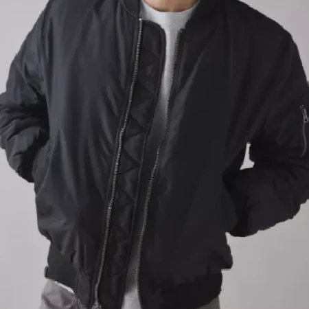 Pete Calvin Marshals S01 Black Bomber Jacket Shop Now