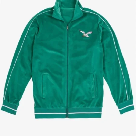 Philadelphia Eagles Velour Green Tracksuit For Sale