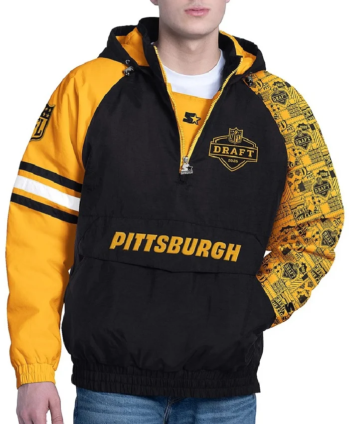 Pittsburgh Steelers Draft Half Zip Jacket