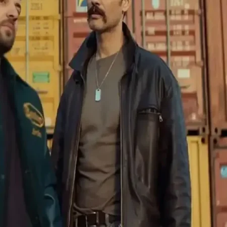 Police Per Jete Nik Xhelilaj Leather Jacket