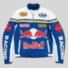 Red Bull Racing Style Genuine Leather Jacket