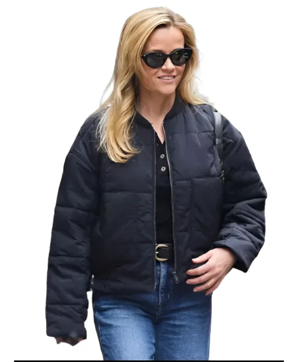Reese Witherspoon NYC Black Jacket