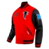 Retro Atlanta Falcons Classic Rib Varsity Jacket for sale