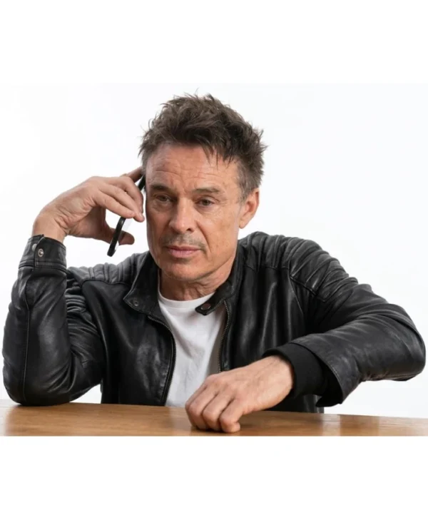 Richie Denton Dirty Hands 2026 Black Leather Jacket For Sale