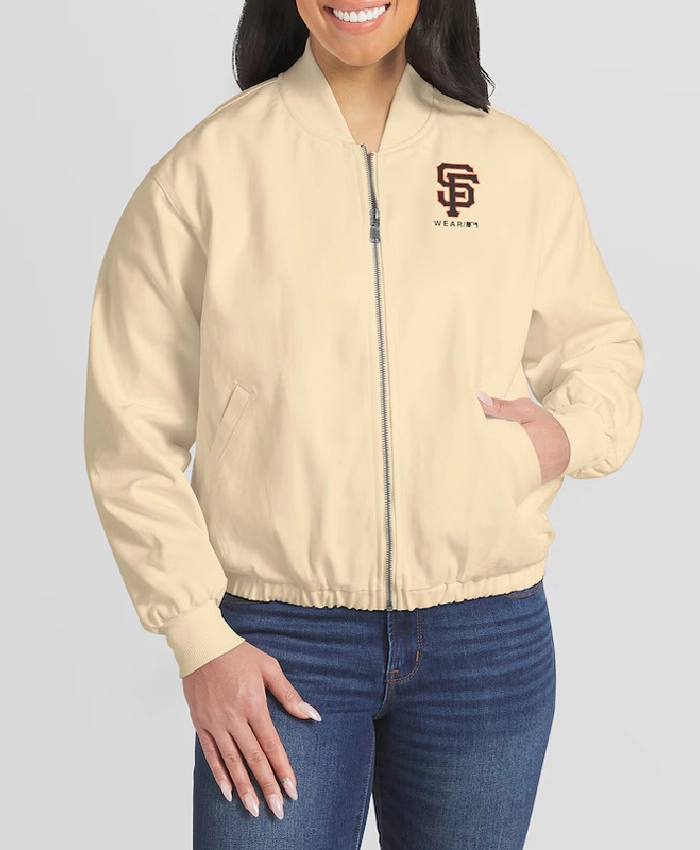 San Francisco Giants Cream Cotton Jacket