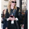 Sarah Pidgeon MFW 2026 Leather Jacket For Sale