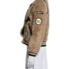 Sky Asakari The Valley Persian Style S01 Brown Sherpa Jacket For Sale