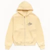 Stussy Surf Size Zip Yellow Hoodie