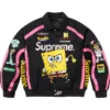 Supreme SpongeBob SquarePants Jeff Hamilton Racing Jacket Shop Now
