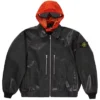 Supreme Stone Island Leather Bomber Jacket