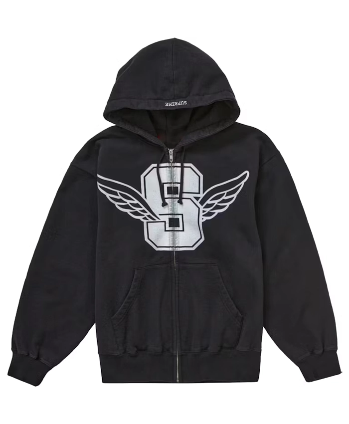 Supreme Wings Zip-Up Hooded Sweatshirt