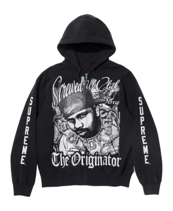 Supreme X DJ Screw Black Hoodie