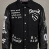 Syams Varsity End Game Black Jacket