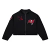 Tampa Bay Buccaneers Black Mechanic Cropped Jacket