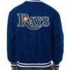 Tampa Bay Rays Full-Snap Wool Blue Varsity Jacket for sale