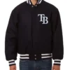 Tampa Bay Rays Full-Snap Wool Varsity Jacket