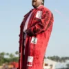Teddy Swims 2026 Coachella Red Coat For Sale