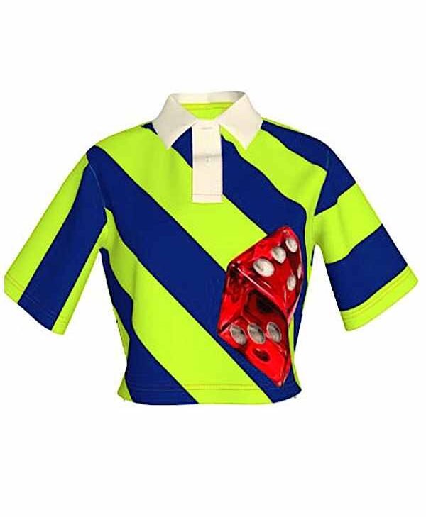 The Real Housewives of Beverly Hills S15 Bozoma Saint John Dice Print Polo For Sale