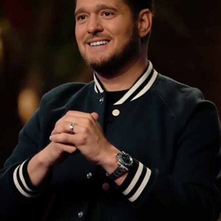 The Voice S29 Michael Bublé Green Varsity Jacket